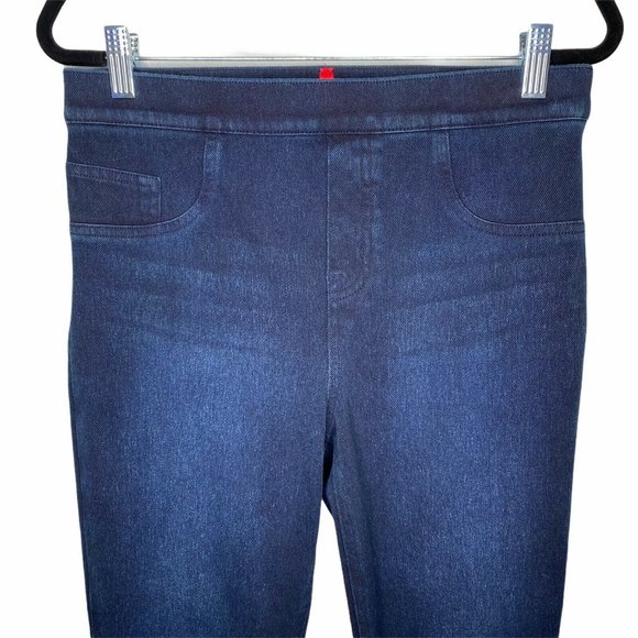 SPANX Jean-ish Ankle Leggings High Rise Dark Wash - Picture 3 of 6